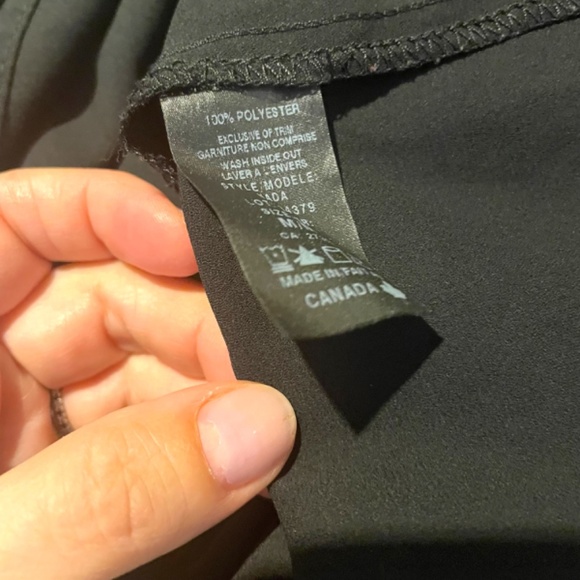 Black Chiffon Blouse With Crochet At Front - Picture 8 of 9